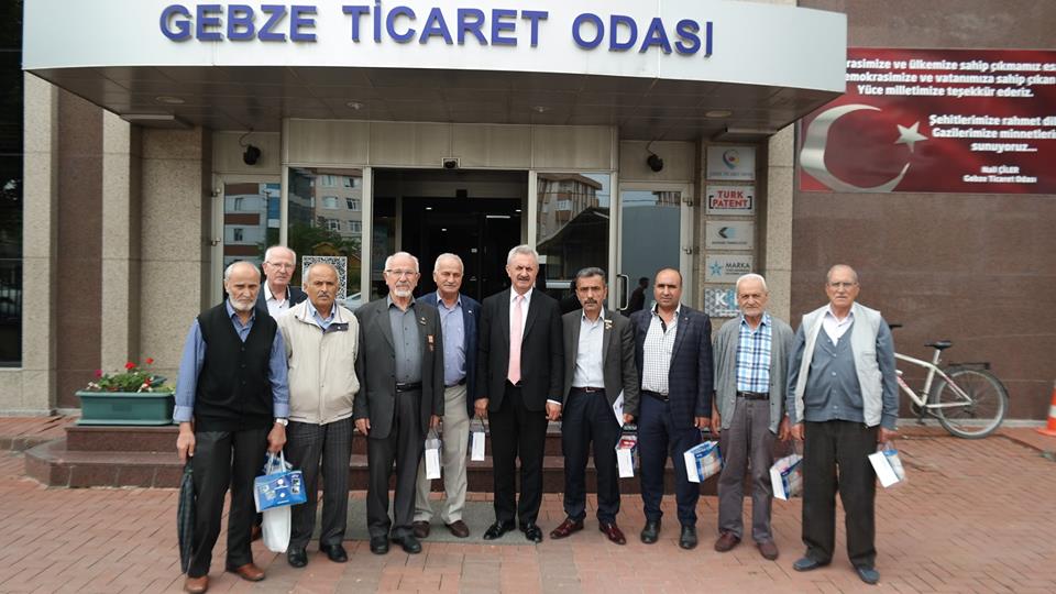 Kocaeli Şehit Aileleri Sosyal Yardımlaşma Derneği Gebze Şubesi Başkanı Sn. Satılmış DEMİR ve Dernek yetkilileri, Başkanımızı ziyaret etti.  