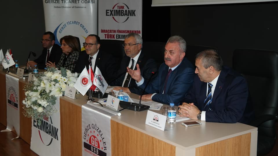 Güzeller Organize Sanayi Bölgesinde gerçekleşen "İhracatın Finansmanında Türk Eximbank" konulu paneli