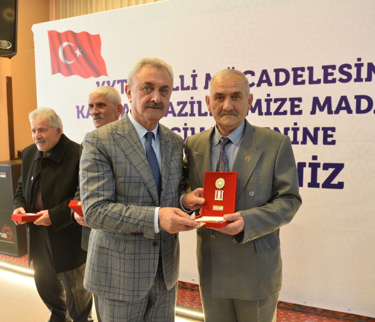 Kuzey Kıbrıs Türk Cumhuriyeti mücadelesine katılan Gazilerimize Madalya Tevcih töreni