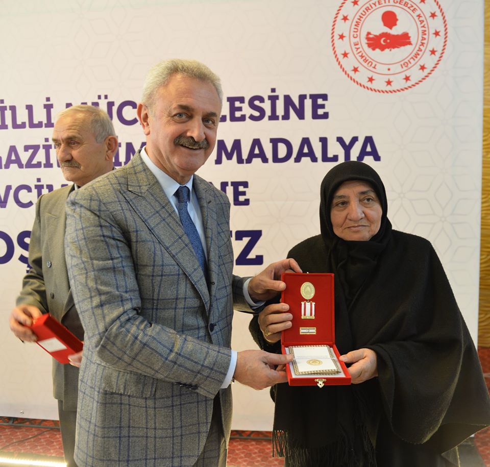 Kuzey Kıbrıs Türk Cumhuriyeti mücadelesine katılan Gazilerimize Madalya Tevcih töreni